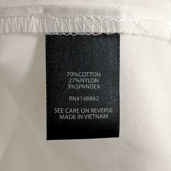 Torrid White Collared Button Down Shirt Cotton Long Sleeve Size 3X - Picture 9 of 11